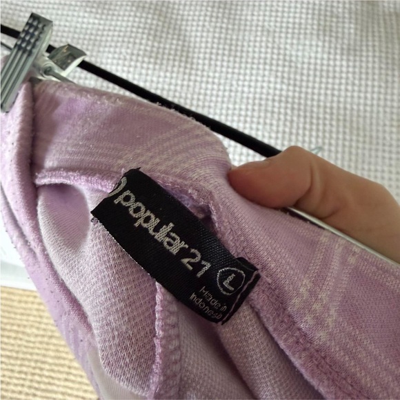 Chic Purple Plaid Mini Skort - Picture 3 of 3